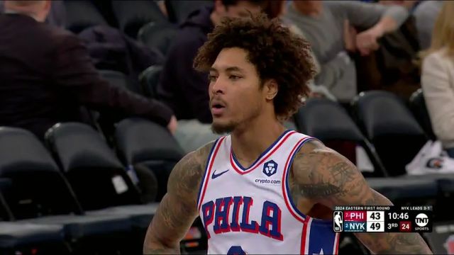 NBA季后赛：76人vs尼克斯第3节英文原声回放