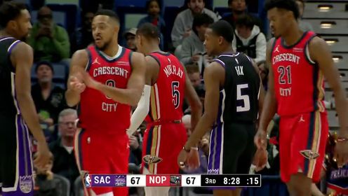 《NBA全场集锦》NBA常规赛：国王vs鹈鹕第3节英文原声回放