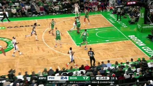 《波士顿凯尔特人》【回放】NBA常规赛：76人vs凯尔特人第1节英文原声回放