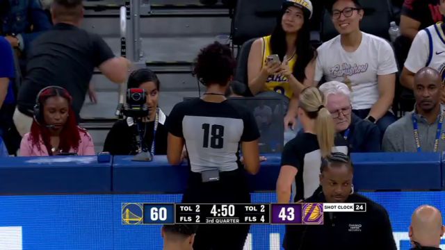 NBA夏季联赛：湖人vs勇士第3节英文原声回放