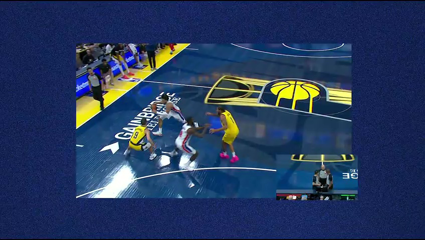 活塞vs步行者 NBA杯小组赛：活塞vs步行者第4节英文原声回放