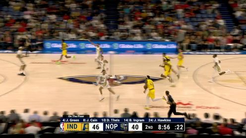 《NBA全场集锦》没有什么能够阻挡！西亚卡姆脚踩油门突破挑篮命中
