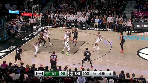 《布鲁克林篮网》【回放】NBA常规赛：雄鹿vs篮网英文原声全场回放