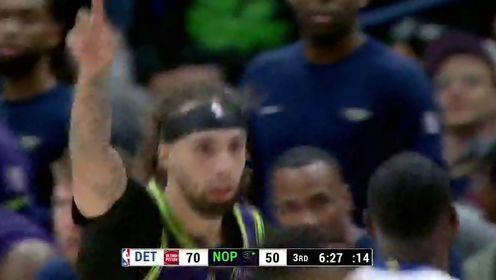 《NBA全场集锦》NBA常规赛：活塞vs鹈鹕第3节中文解说回放
