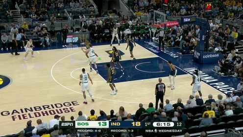 《NBA全场集锦》镇守篮下密不透风 杰克逊伸出长臂大帽杰伦布朗