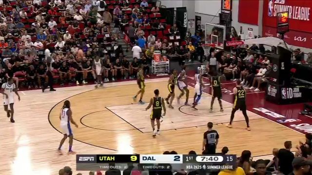  NBA夏季联赛：爵士vs独行侠第1节中文解说回放