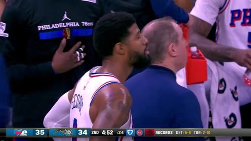 《NBA全场集锦》NBA杯小组赛：76人vs魔术第2节英文原声回放