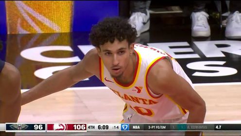 《NBA全场集锦》NBA常规赛：鹈鹕vs老鹰第4节英文原声回放