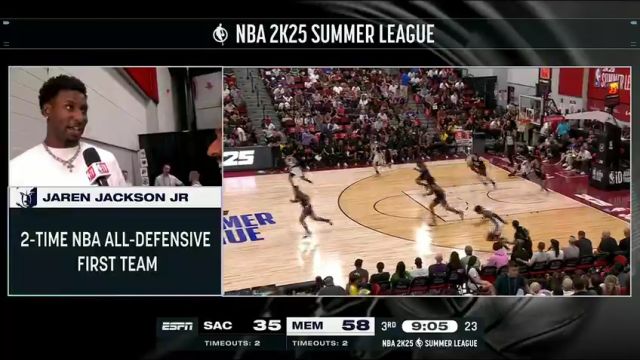 NBA夏季联赛：国王vs灰熊第3节中文解说回放