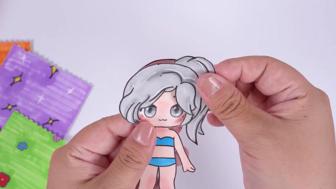 红色系女孩换装盲袋