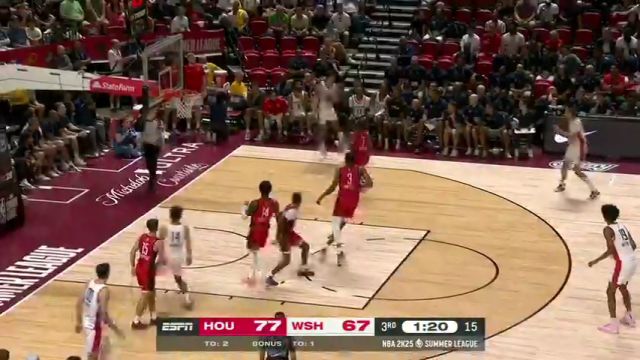 NBA夏季联赛：火箭vs奇才英文原声全场回放