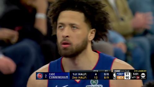 《NBA全场集锦》【回放】NBA季后赛：活塞vs尼克斯G5第4节中文解说回放