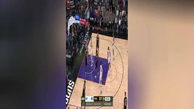 NBA常规赛：尼克斯vs太阳第2节英文原声回放