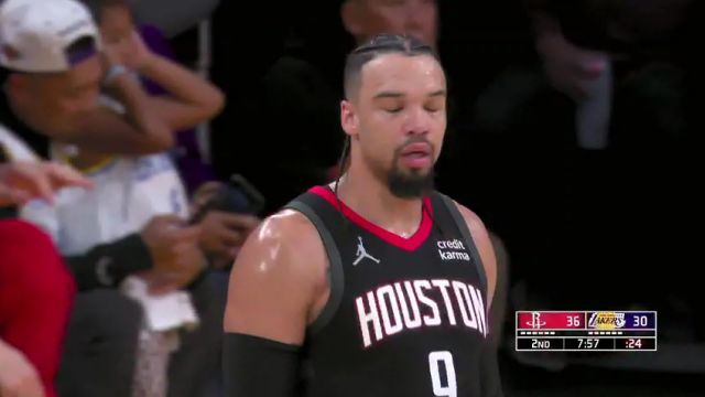 NBA常规赛：火箭vs湖人第2节中文解说回放