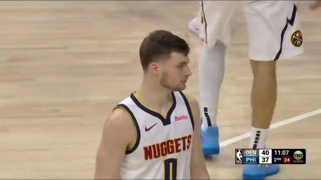 NBA常规赛：掘金vs76人第2节中文解说回放