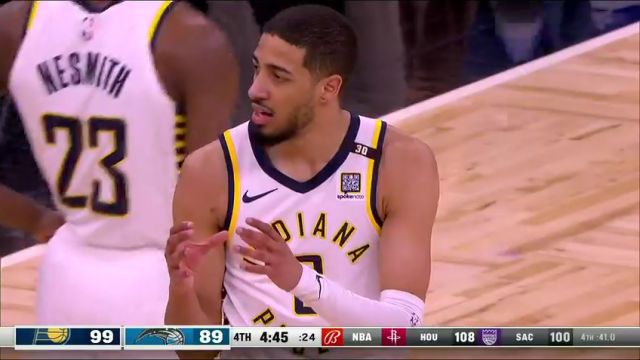NBA常规赛：步行者vs魔术第4节中文解说回放