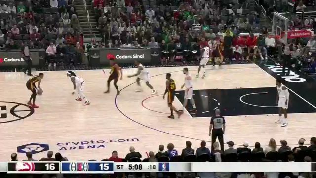 老鹰vs快船第1节中文解说回放