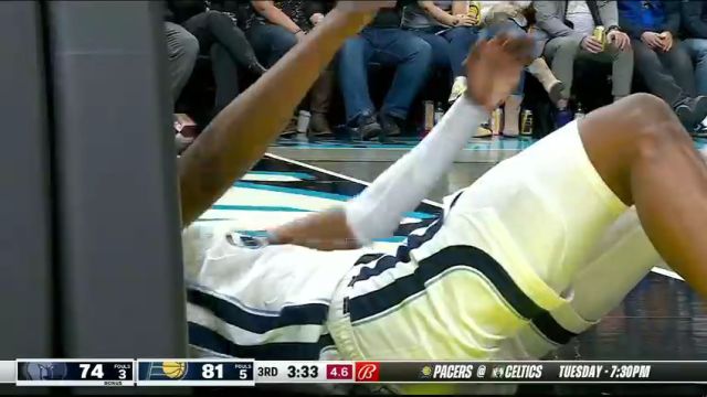 NBA常规赛：灰熊vs步行者第3节中文解说回放