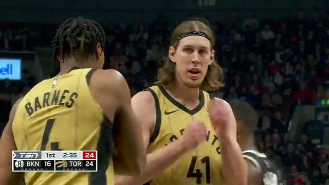 NBA常规赛：篮网vs猛龙第1节英文原声回放