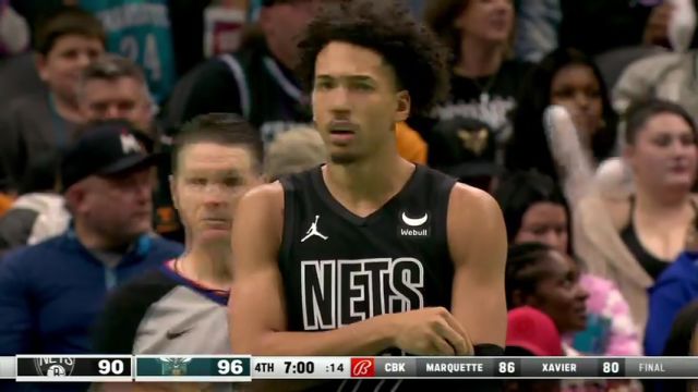 NBA常规赛：篮网vs黄蜂英文原声全场回放
