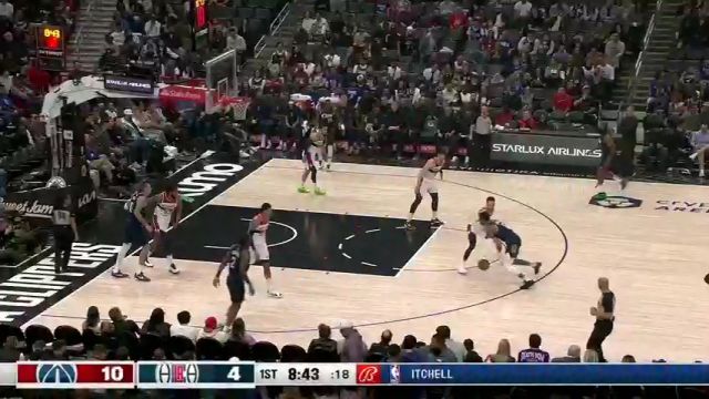 奇才vs快船第1节中文解说回放