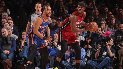 《NBA全场集锦》【球星】布伦森vs热火集锦 全场最高32分8助攻率队成功捍卫主场