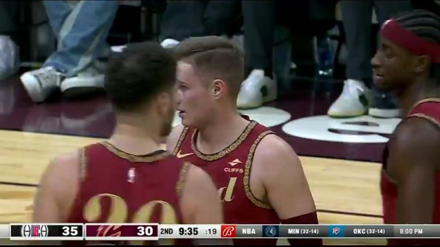 NBA常规赛：快船vs骑士英文原声全场回放