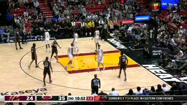 NBA常规赛：骑士vs热火第2节中文解说回放