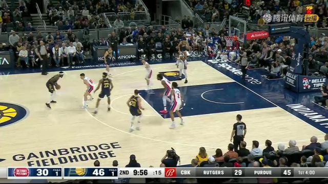 NBA常规赛：活塞vs步行者第2节中文解说回放