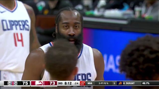 NBA常规赛：快船vs老鹰第3节中文解说回放