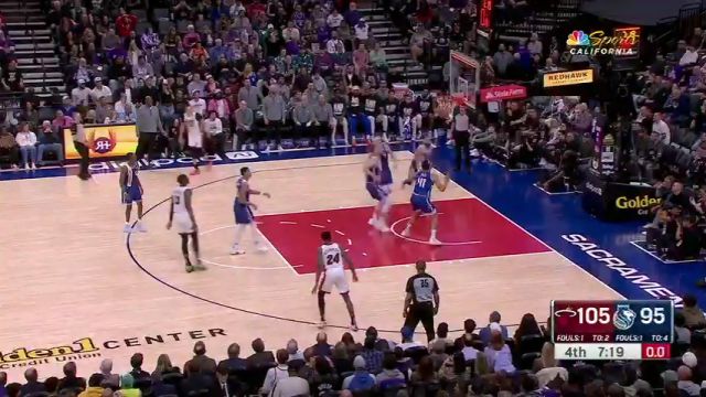 NBA常规赛：热火vs国王第4节中文解说回放