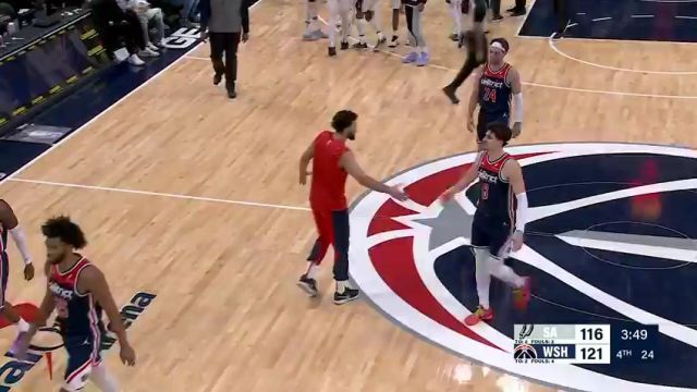 马刺vs奇才第4节中文解说回放