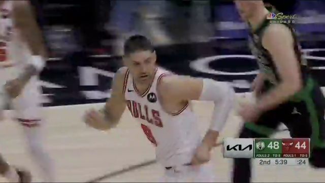 NBA常规赛：凯尔特人vs公牛第2节中文解说回放