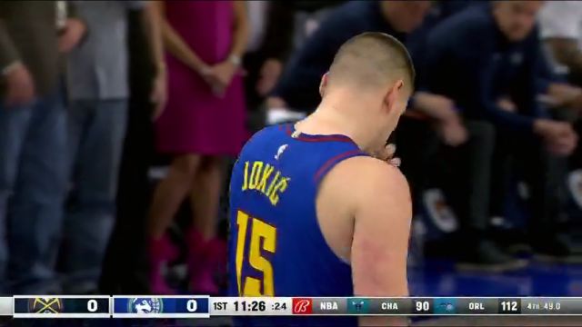 NBA常规赛：掘金vs森林狼第1节英文原声回放