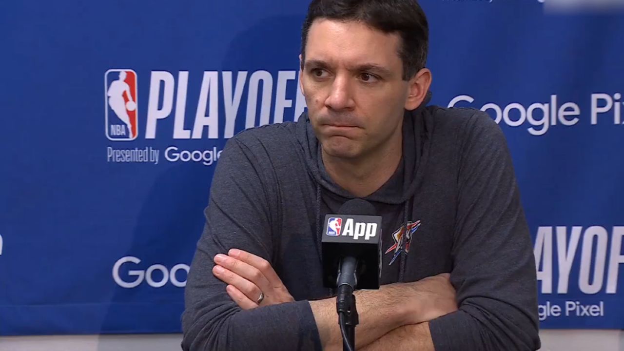 输了就认!雷霆主教练:我觉得今天打的不错 sga最后那球是犯规