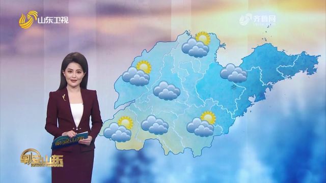 17日烟台北部、威海北部天气阴有小雪,局部中到大雪转多云