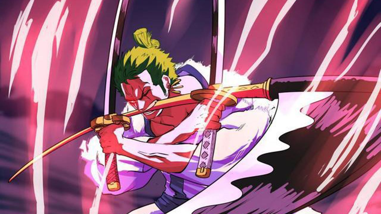 海贼王:索隆的"三刀流·炼狱鬼斩",一击瞬秒杀人魔镰藏!