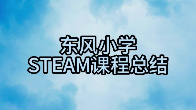 东风小学STEAM课程总结