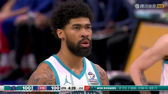 2023/24赛季NBA常规赛：黄蜂 VS 活塞 全场回放