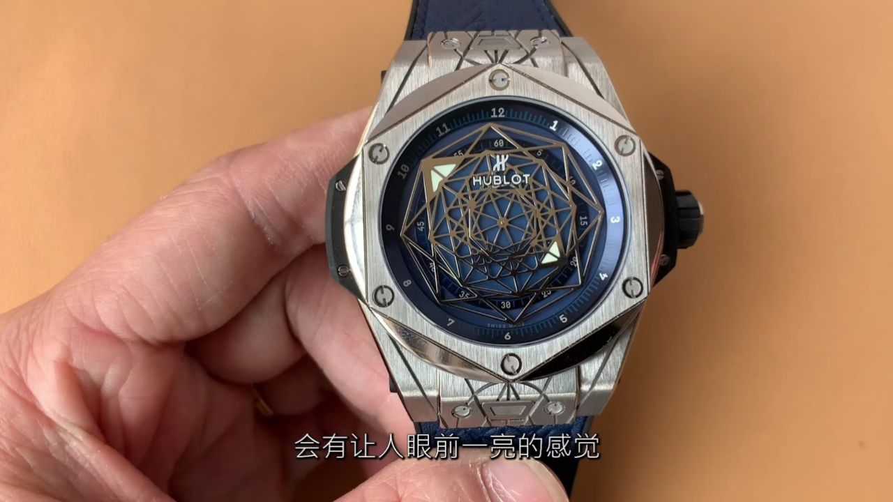 wwf宇舶刺青蓝面腕表 45毫米 自动机械机芯