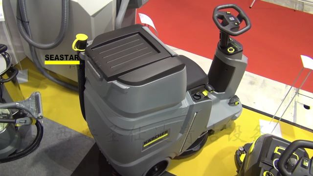 河南郑州karcher卡赫BD50/70R驾驶式洗地机第一视角展示