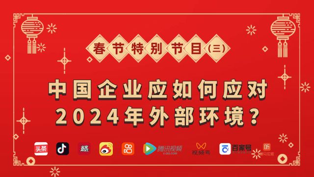 中国企业应如何应对2024年外部环境?