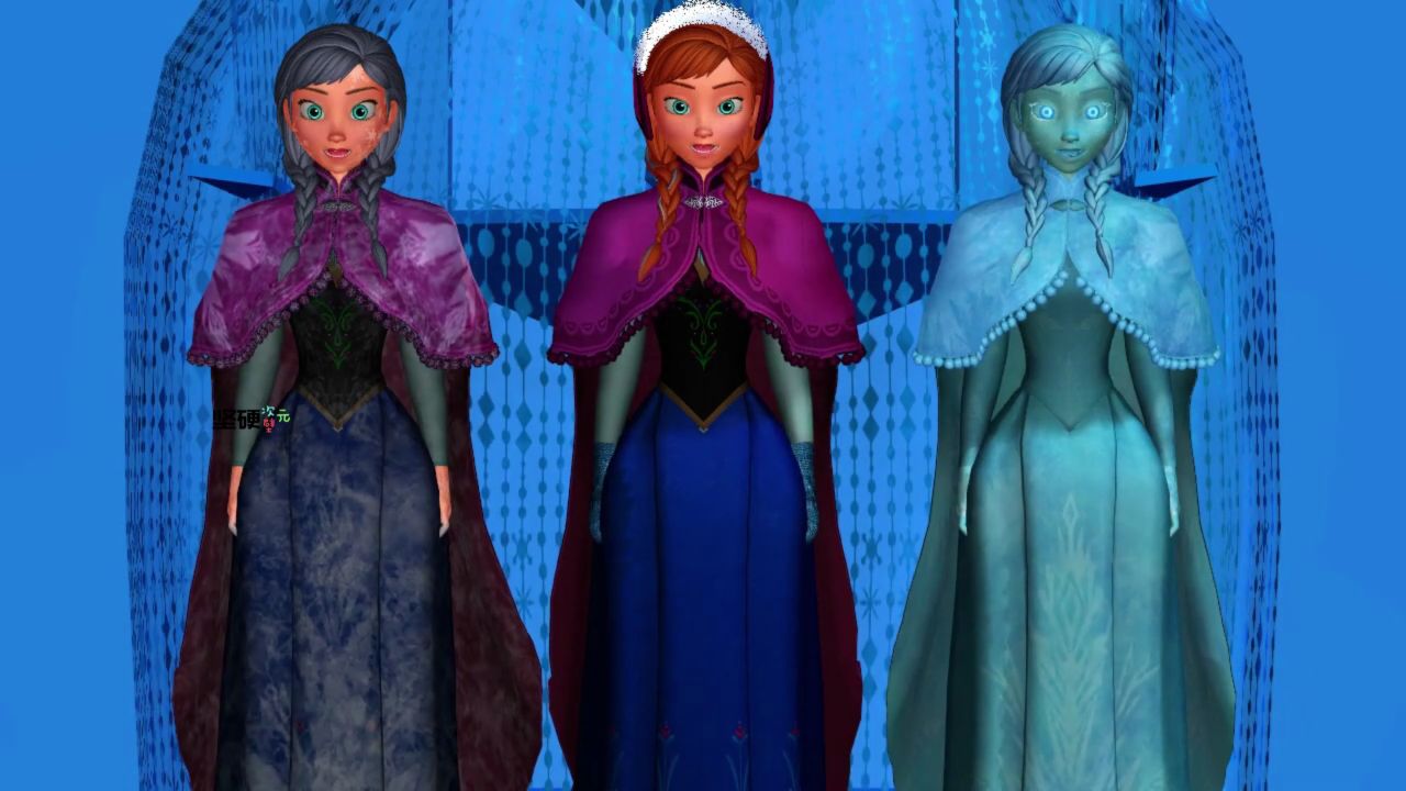 冰雪奇缘mmd:安娜公主的香蕉之歌表演
