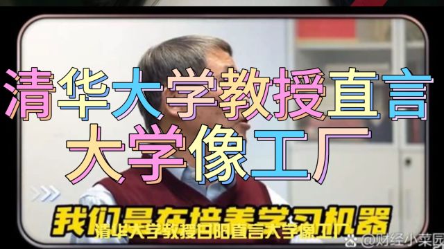 深度剖析!清华大学教授甘阳直言大学像工厂,网友热议:这是为何?