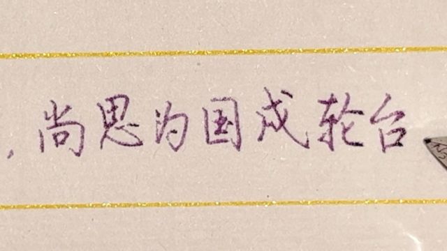 每日练字:僵卧孤村不自哀