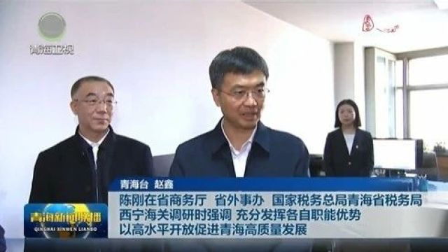 陈刚在省商务厅、省外事办、国家税务总局青海省税务局、西宁海关调研时强调 充分发挥各自职能优势 以高水平开放促进青海高质量发展