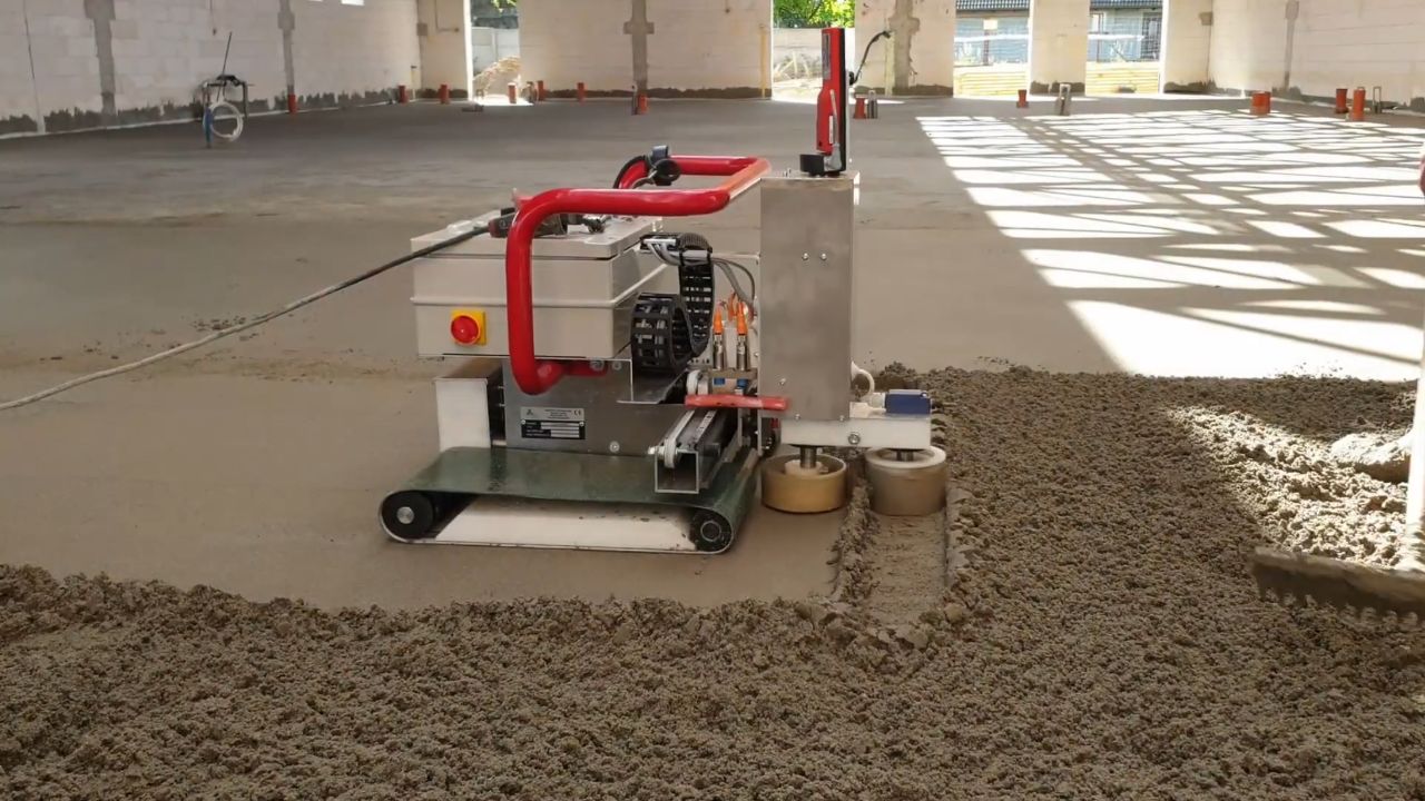 不可思议的地面整平机,轻松抹平水泥地面,省时省力省人工