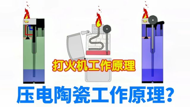 打火机压电陶瓷工作原理是什么?一按压为什么会产生电火花?