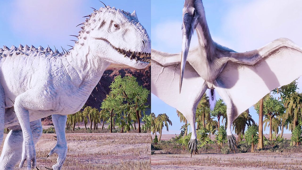 风神翼龙,对决:狂暴龙,天蝎暴龙 ~ 侏罗纪世界进化