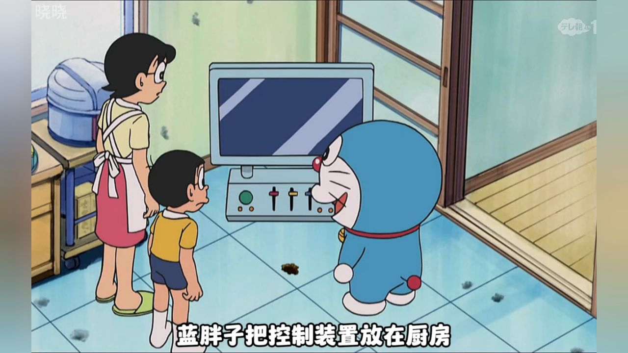野比家闯厨房与兔子侍卫对战,暗号到底是什么 #哆啦a梦 #动漫解说